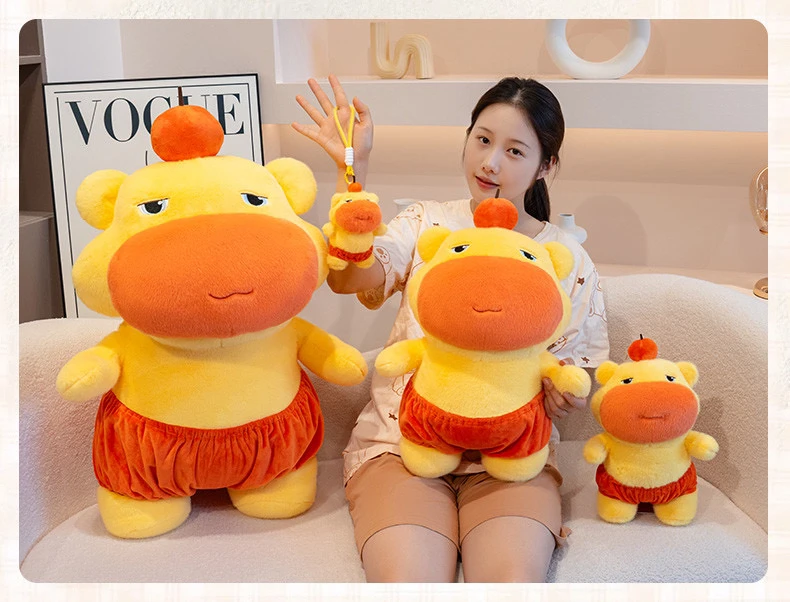 可爱毛绒水豚卡皮巴拉玩偶噜噜女孩女友礼物安抚陪睡娃娃挂件