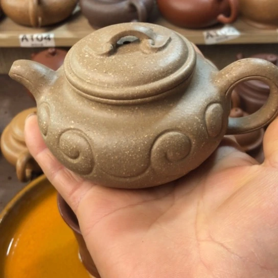 茶壶紫砂雪花段泥仿古如意180豪升