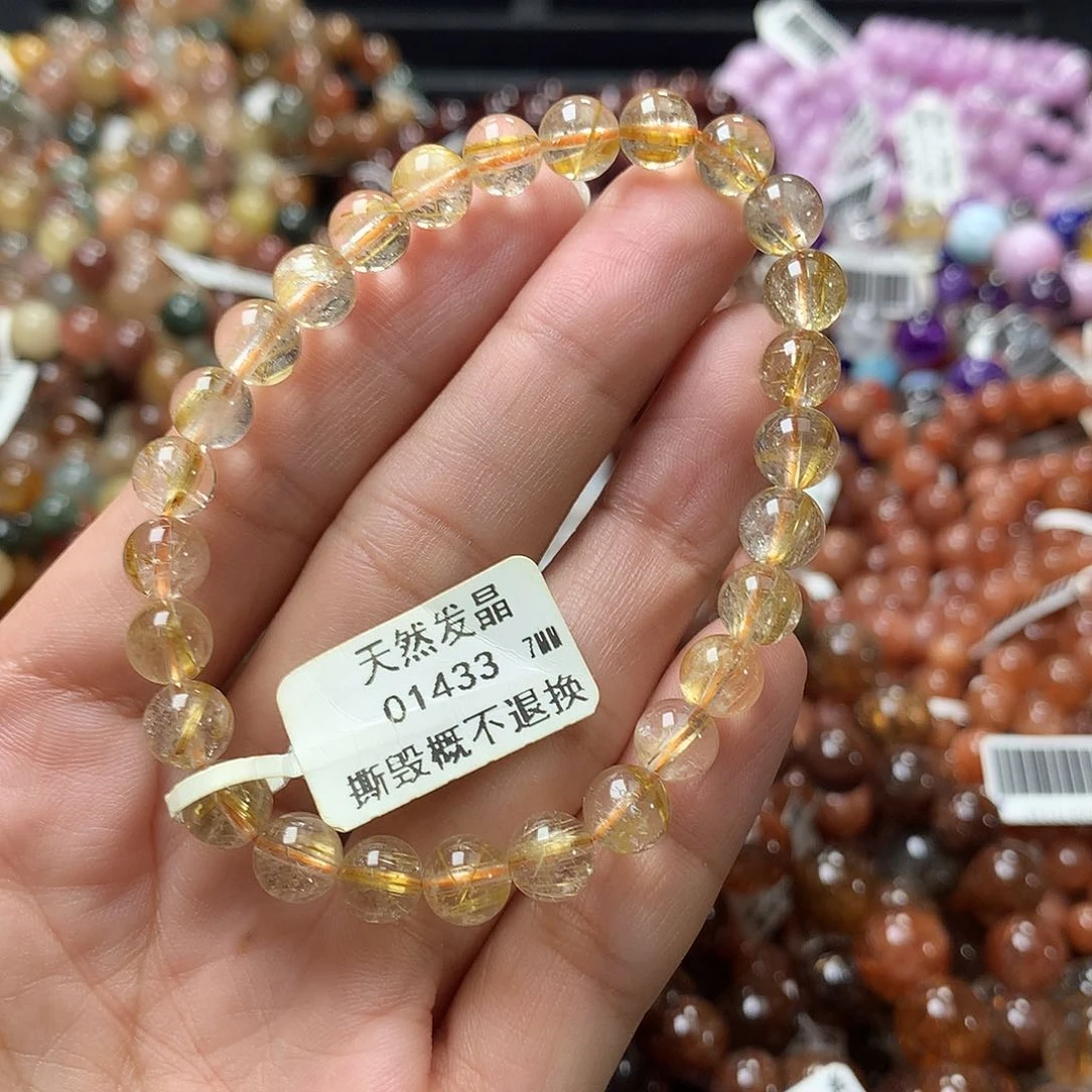 水晶手链未镶嵌，，