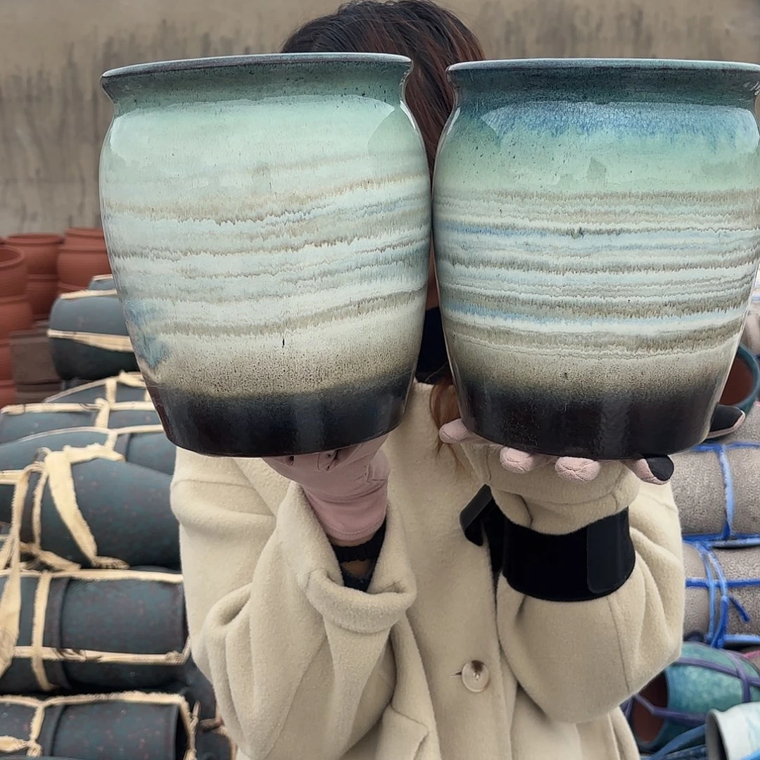 口径18高度20两个山水画