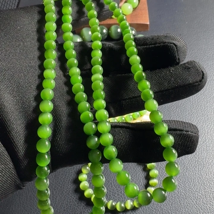 和田玉（碧玉）颈饰合金爱**度