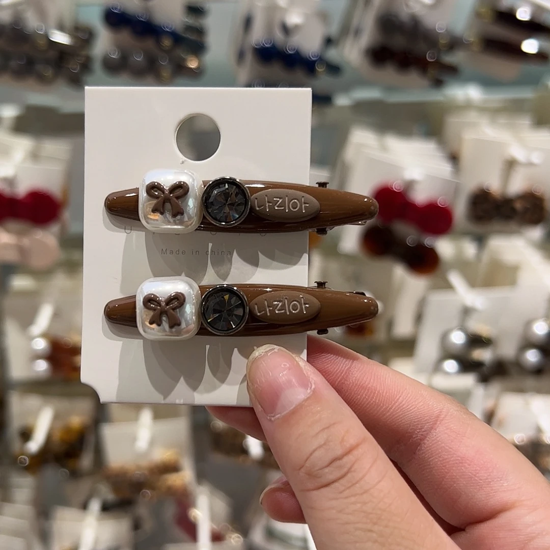 非金属布艺蝴蝶结压夹