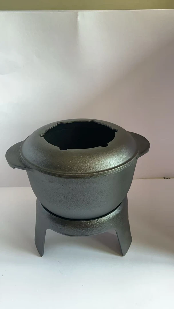 西式酒精小火锅涮肉麻辣烫火锅家用铸铁火锅炉