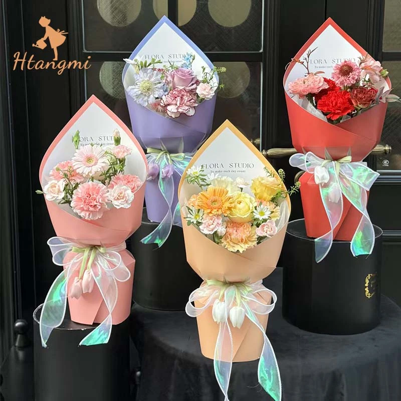 【汉唐美】母亲节美伢花束一体式定型片节日快速包花神器花店资材
