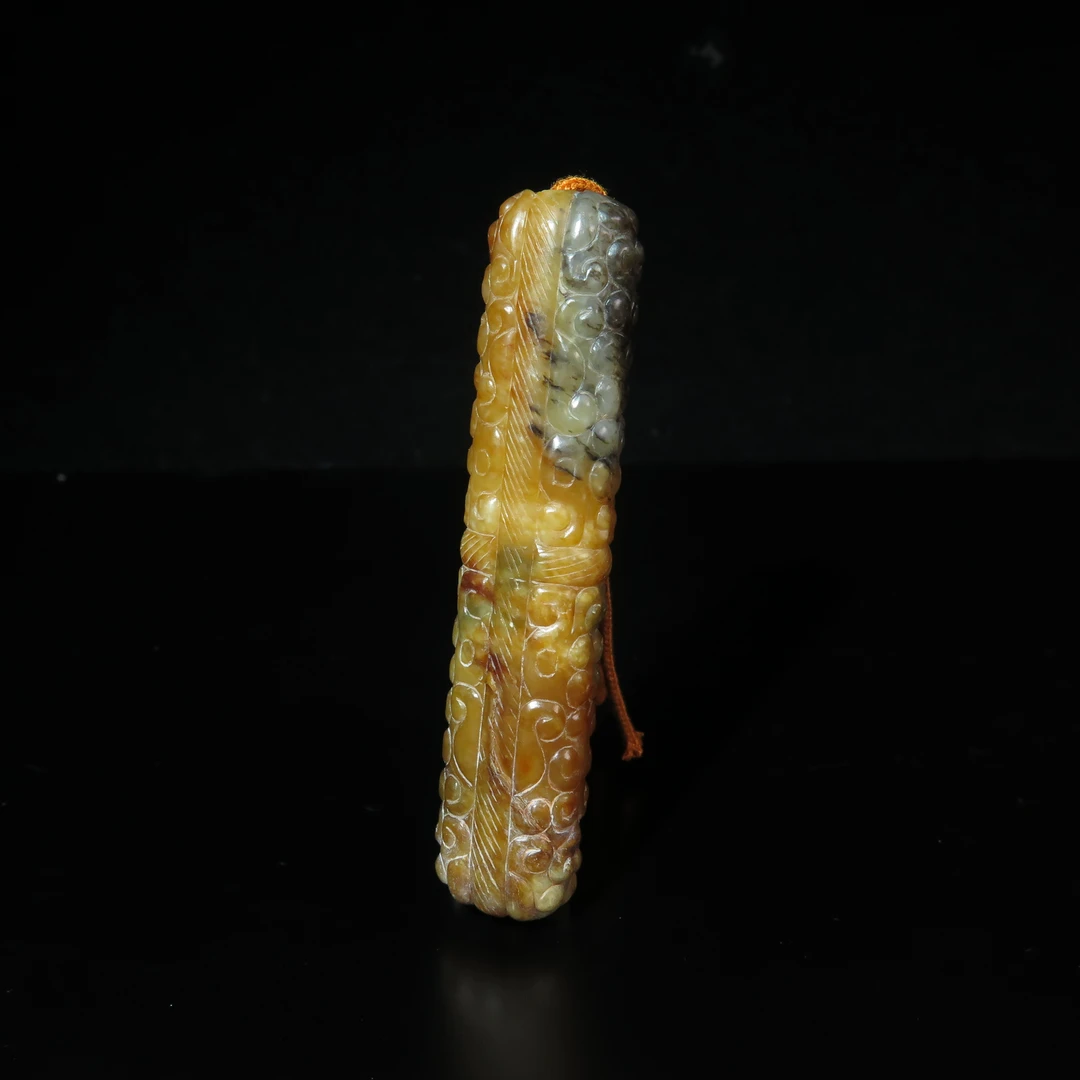 清代云纹勒子/MZ050564/和田玉/民族文物