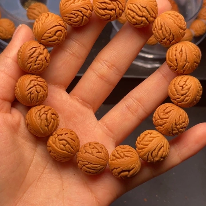 桃核手串绣球桃核16