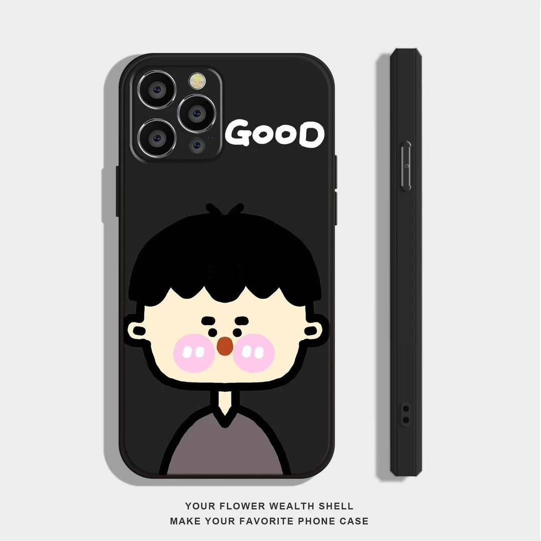 GOOD男孩适用苹果16魔方手机壳iphonepromax全包精孔仿液态硅胶