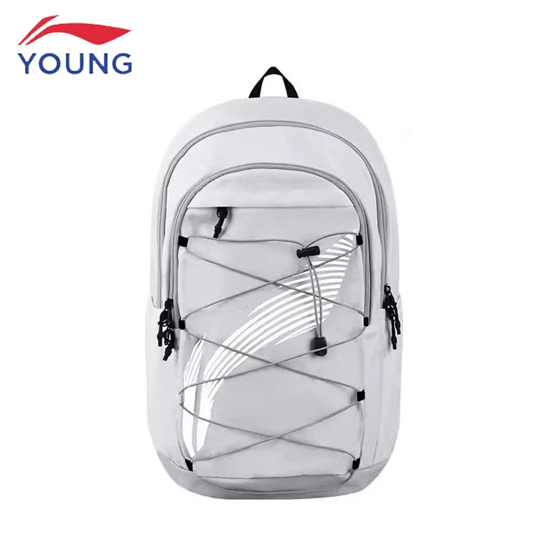 李宁双肩包大容量户外旅行书包女跑步登山运动包高中大学生背包男