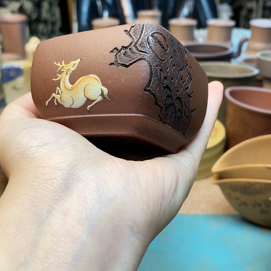 茶杯紫砂宜兴紫砂杯