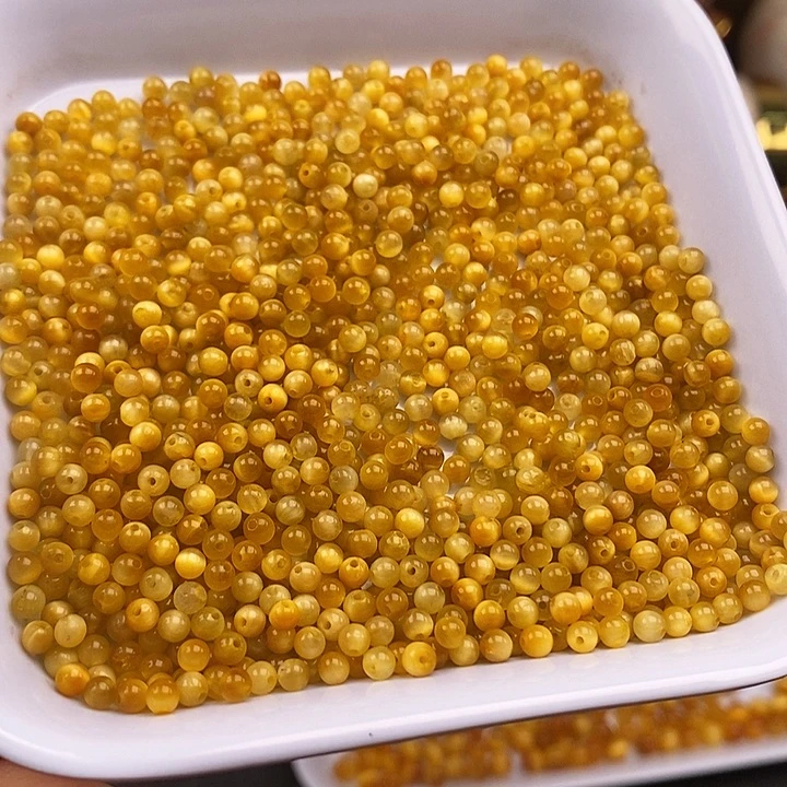 未镶嵌卡3.3金虎眼100个玛瑙/玉髓