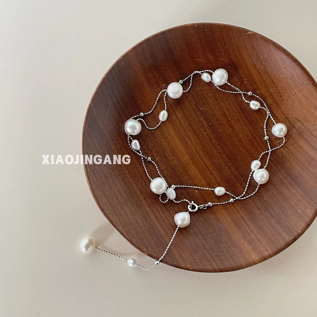 铜合金仿珍珠项链 小金刚-【星星夏日】项链