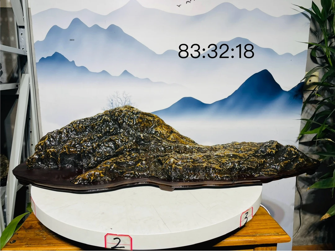 九龙璧摆件切底山假山奇石家居摆件装饰家用新款尺寸83-32-18