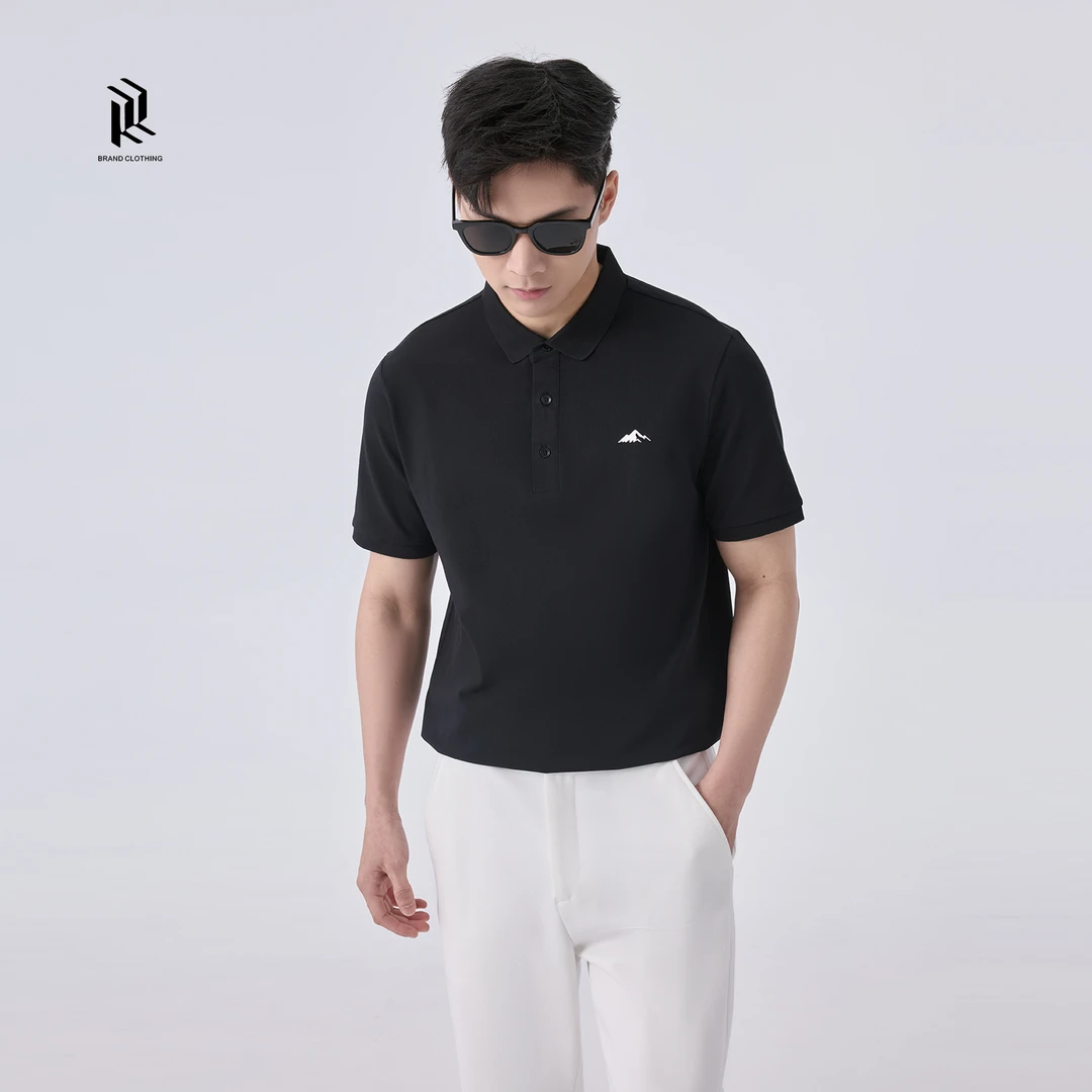 【RHETT KELLEY】夏季新款孤峰时尚简约休闲透气个性翻领POLO衫男