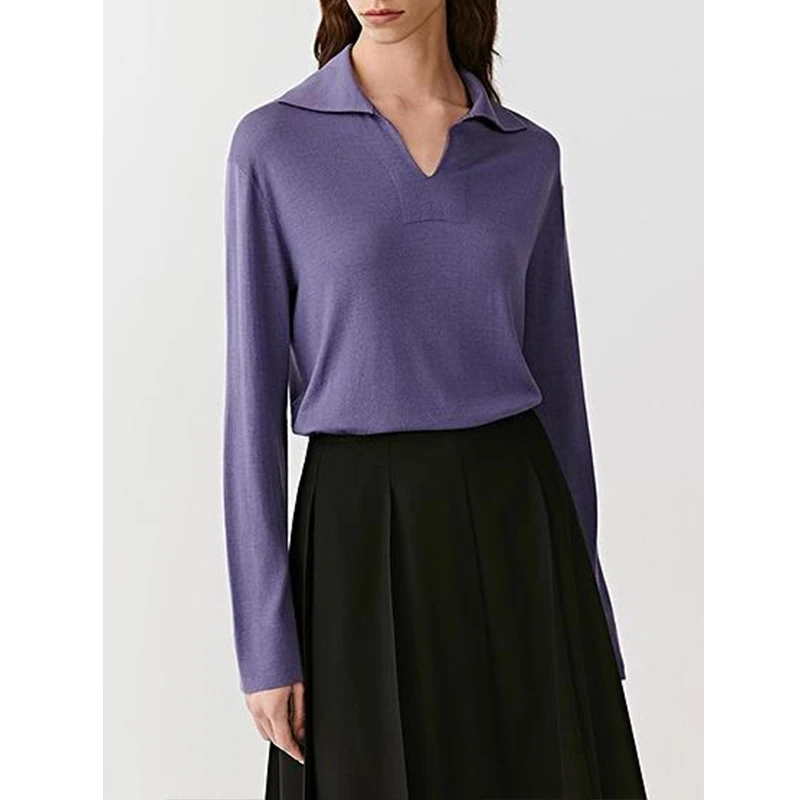 原单非市面货！"小禾"羊毛丝混纺套头针织衫 8086