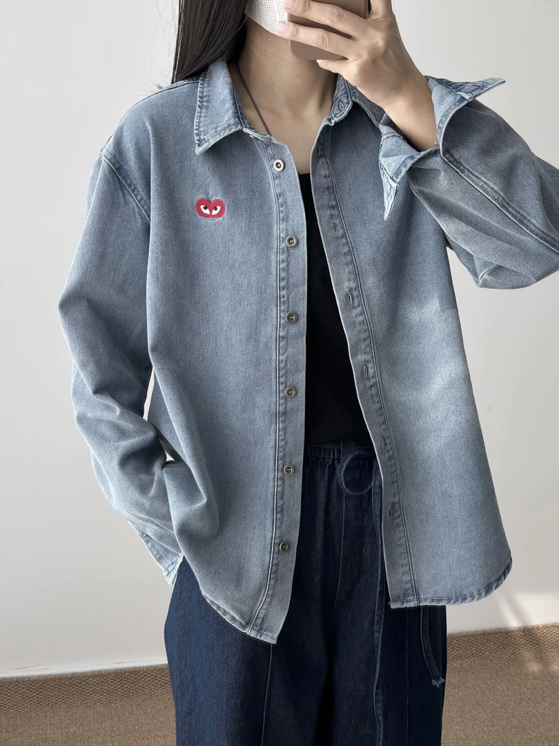 大庆仓童  爱心牛仔衬衫  货号81345  P5-9  7月19日