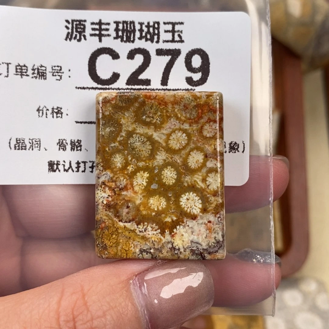 硅化玉颈饰未镶嵌幼*?