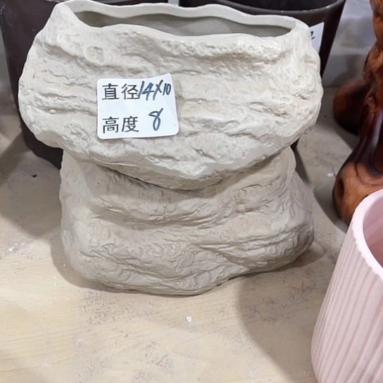 多肉绿植陶瓷花盆9.9包邮，有孔