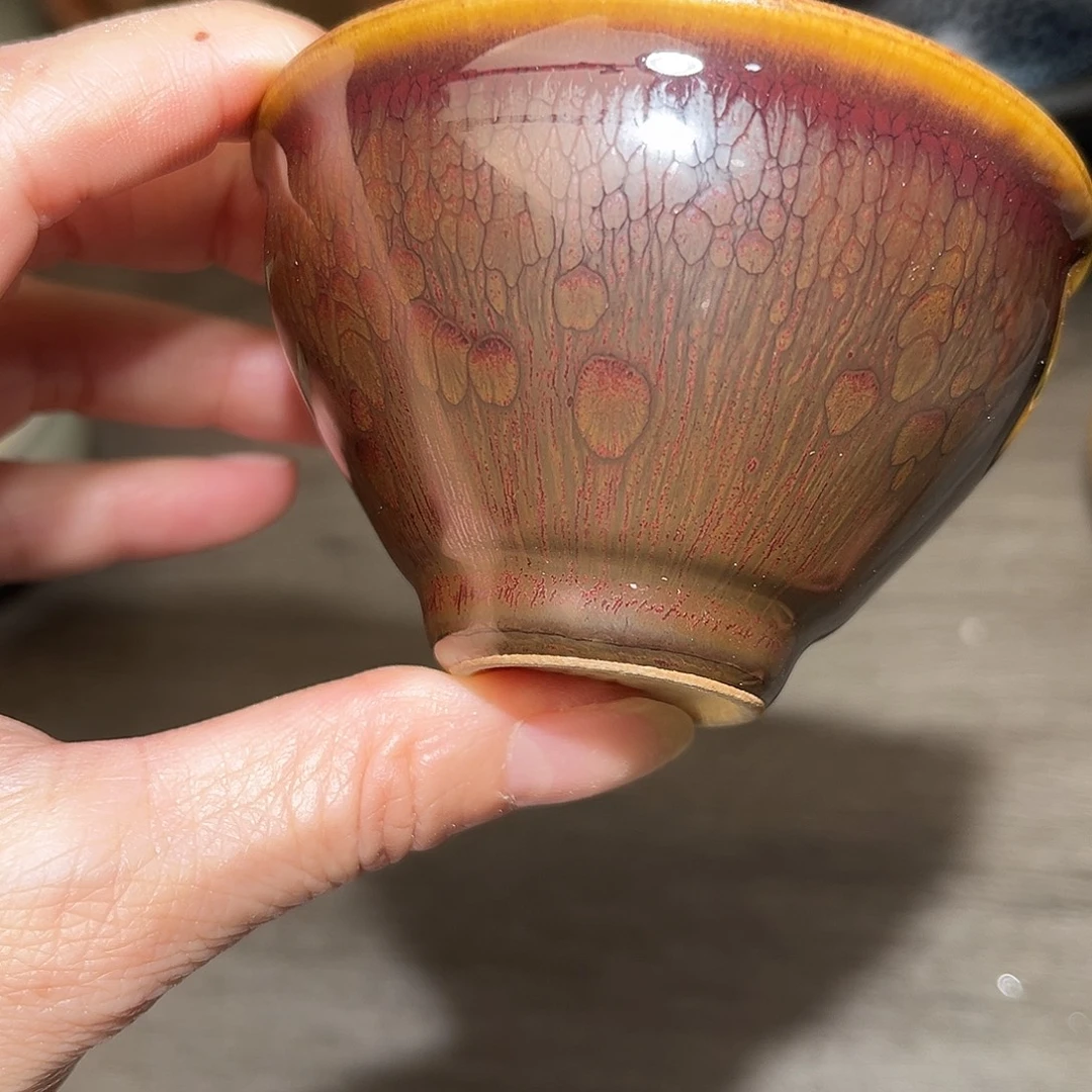 茶盏火莲小束口茶器