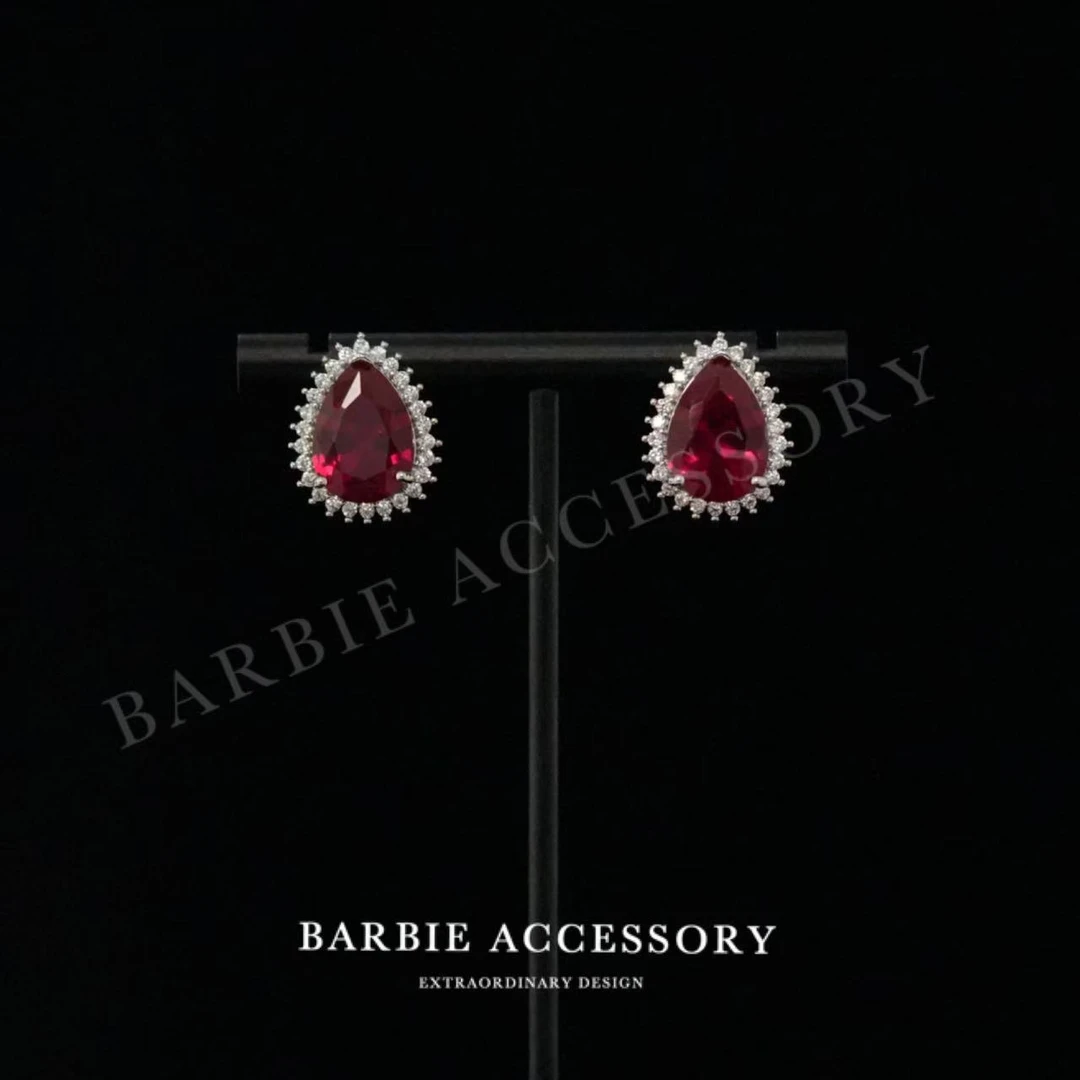 铜合金合成锆石耳饰 【星滴光遇】时尚轻奢设计款高级绝美百搭耳环