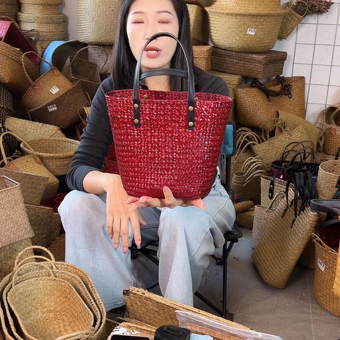 草编草编包/草编收纳盒微瑕疵