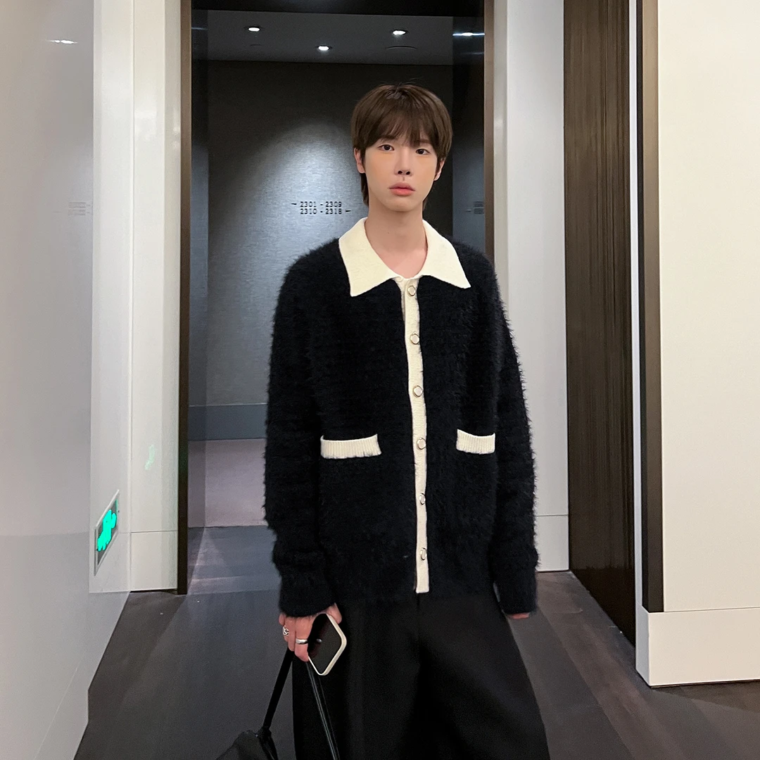 高林凡 小香风针织开衫外套男女同款宽松百搭精致韩风毛衣