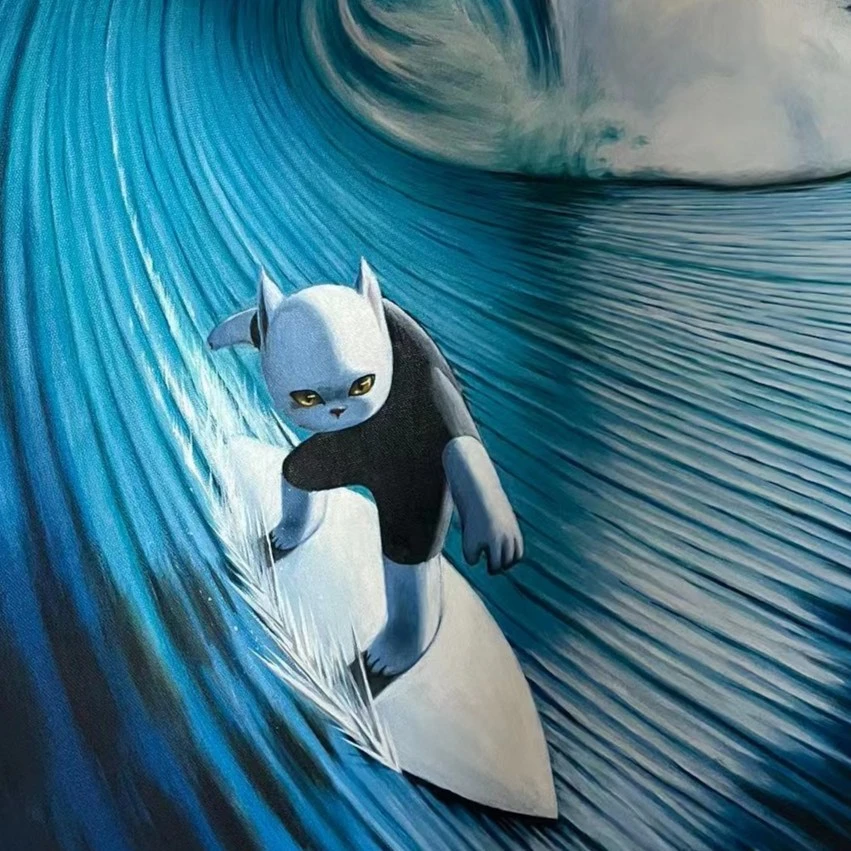 蹬红走绿 | Yokoteen 日本艺术家限量签名版画/原作绘画装裱收藏