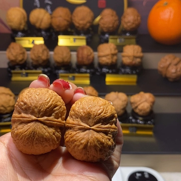 文玩核桃把件幼*寿星头38尺