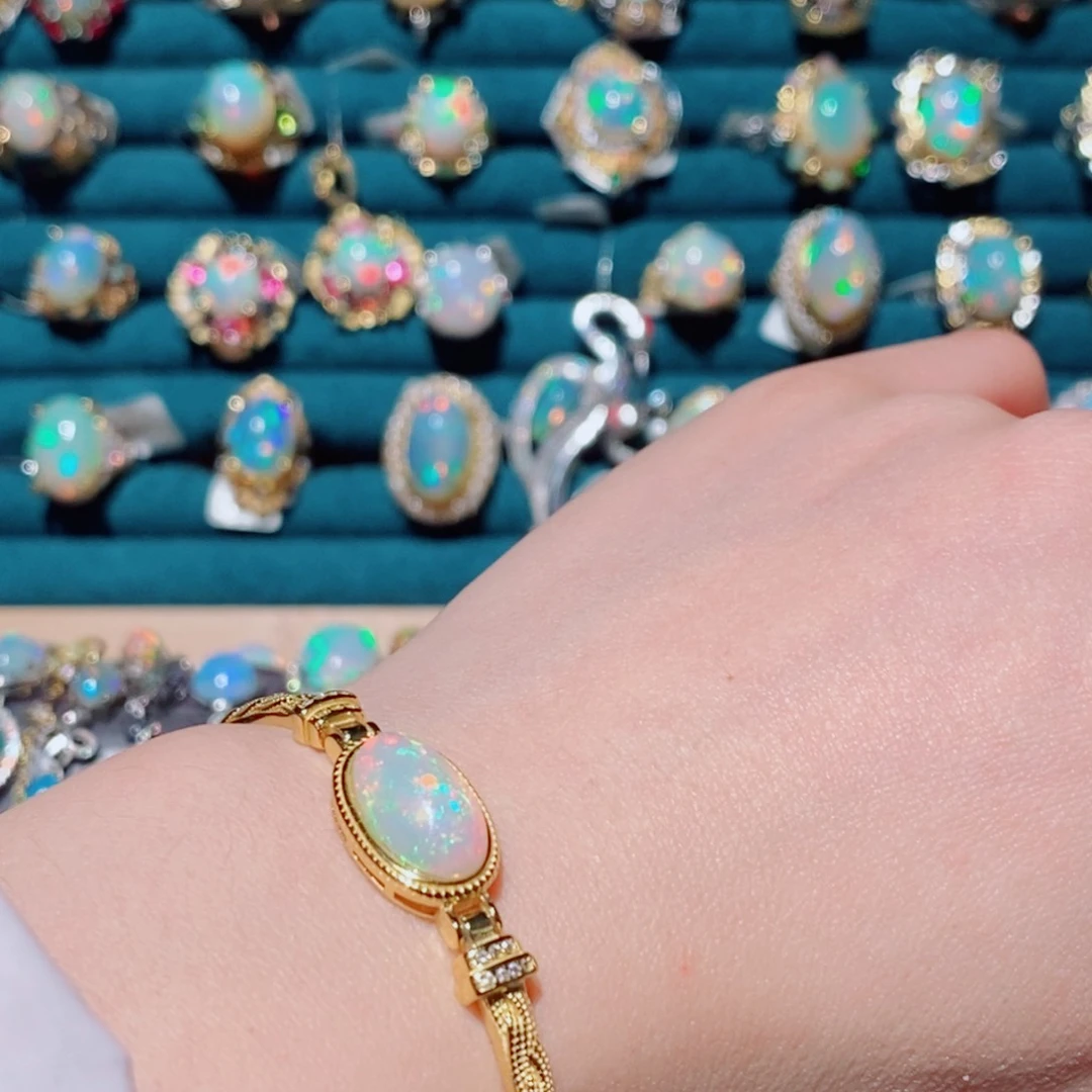 欧泊欧泊手链银S925镶嵌