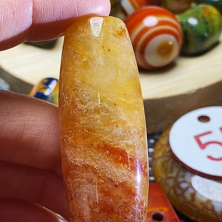 原***光玛瑙/玉髓未镶嵌颈饰