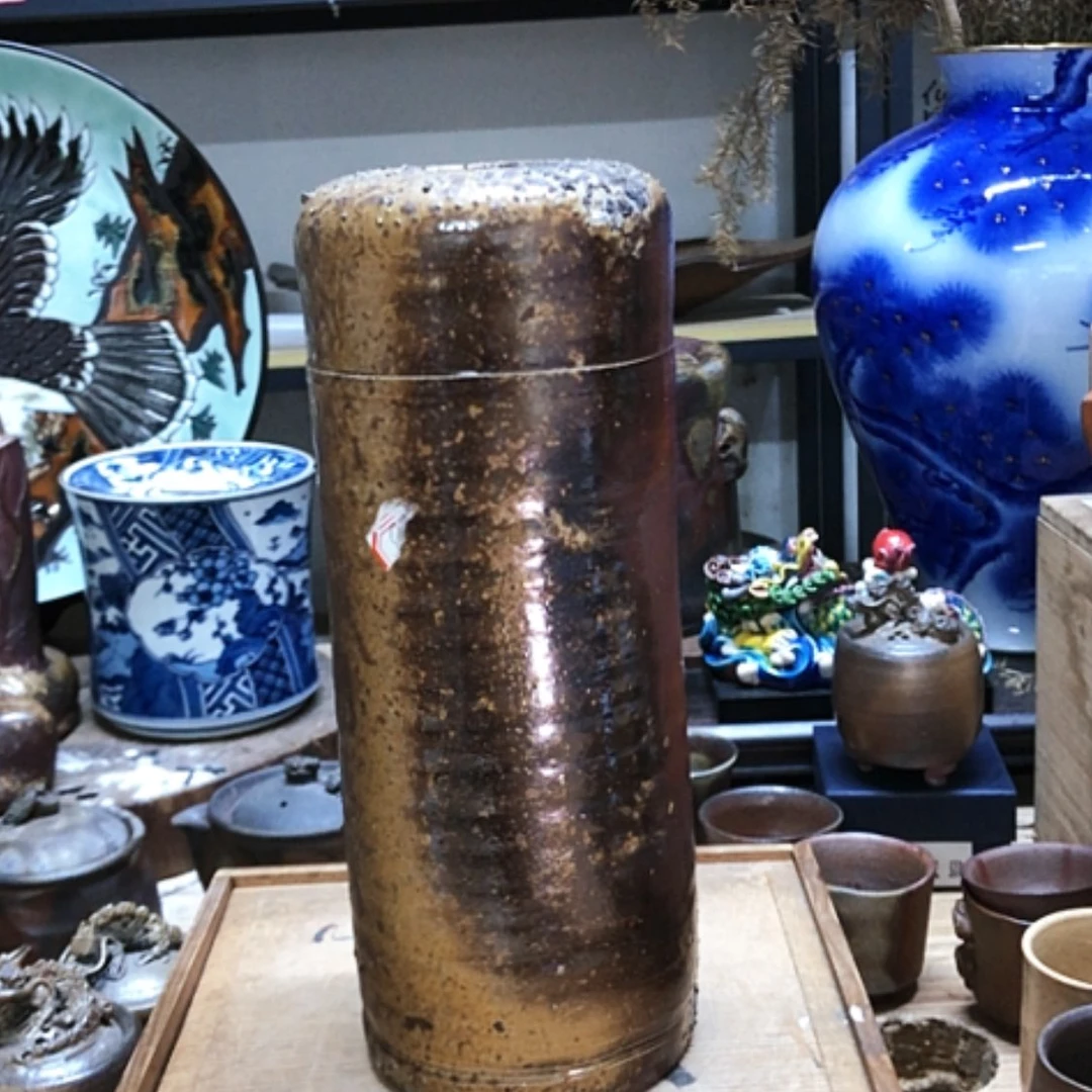 【闪购商品】碗有微瑕有微瑕柴烧花瓶