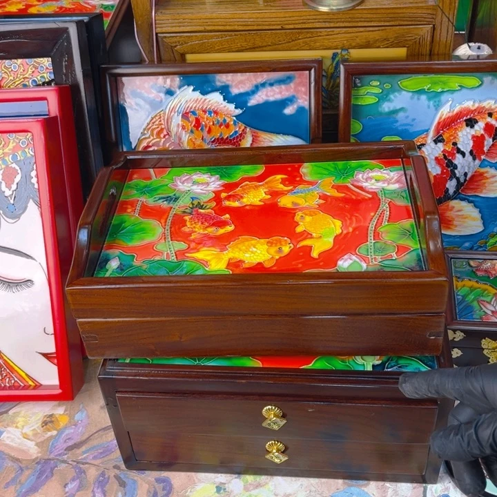 木瓷板画艺术作品