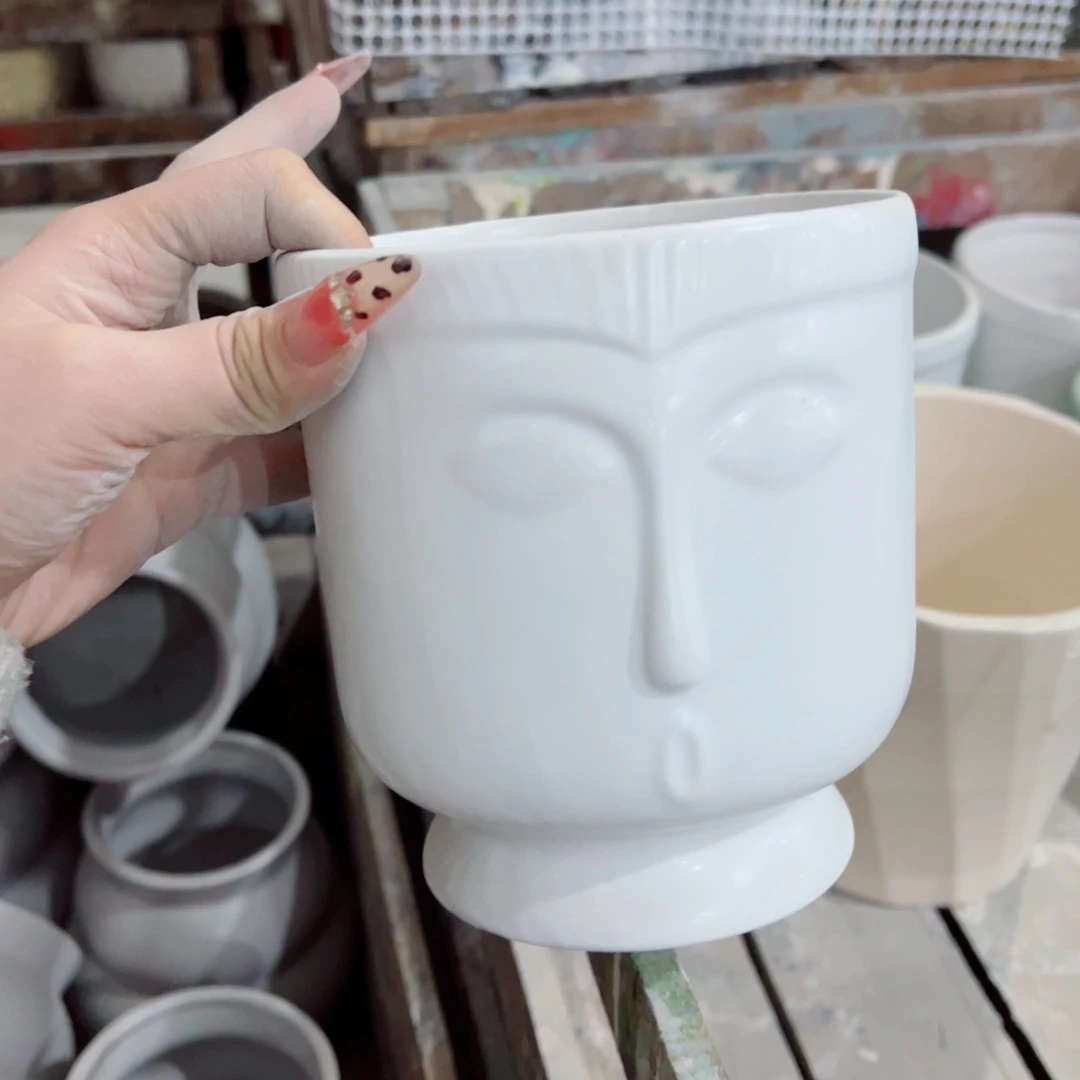 有孔，陶瓷花盆满10米包邮发货