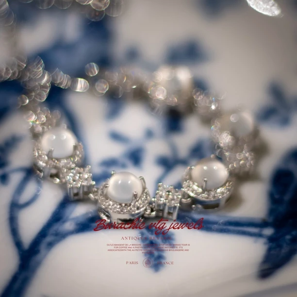 铜合金仿水晶手链 【3449】高级感纯色简约珠宝饰品个性经典