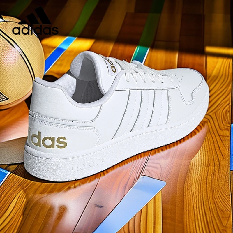 adidas阿迪达斯春秋新款男女款休闲运动金标牛皮板鞋增高JS0479