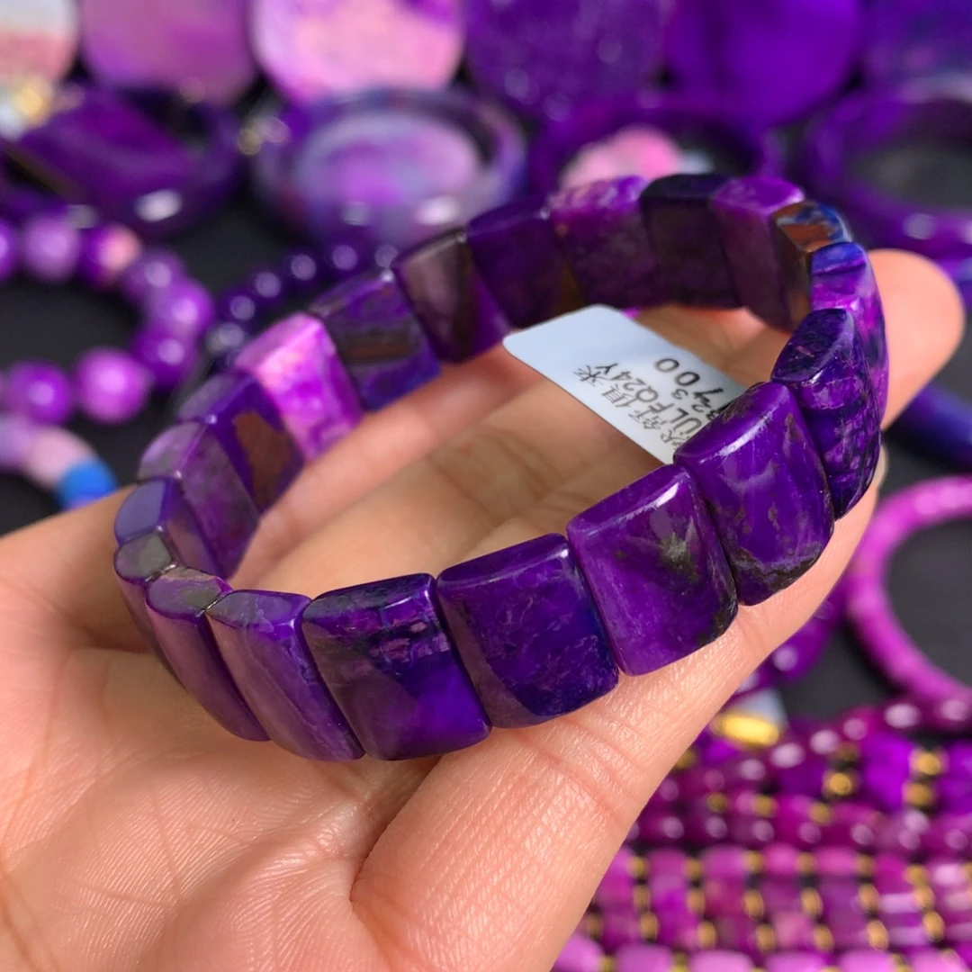 苏纪石（舒俱来）未镶嵌蓝紫幻彩手牌