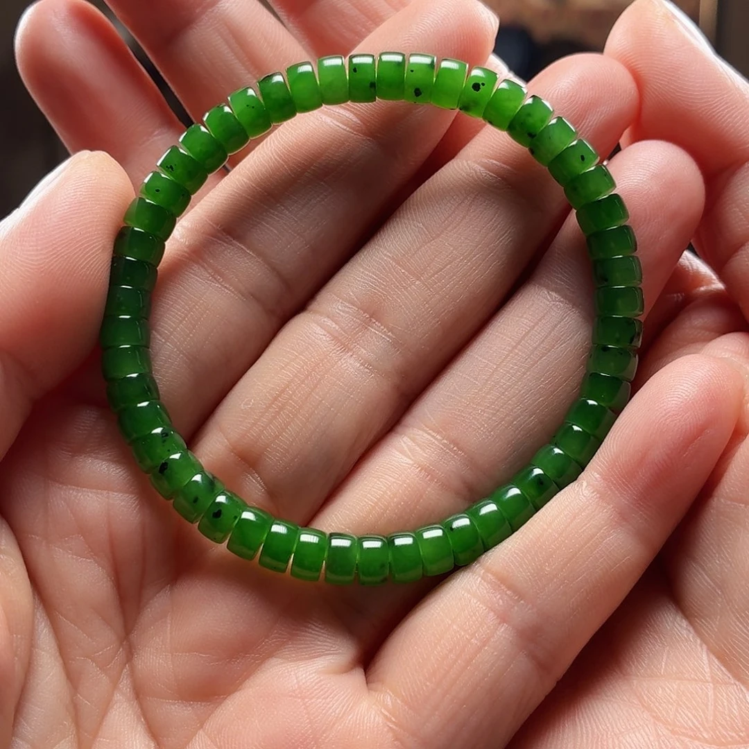 和田玉未镶嵌手链俄碧玉