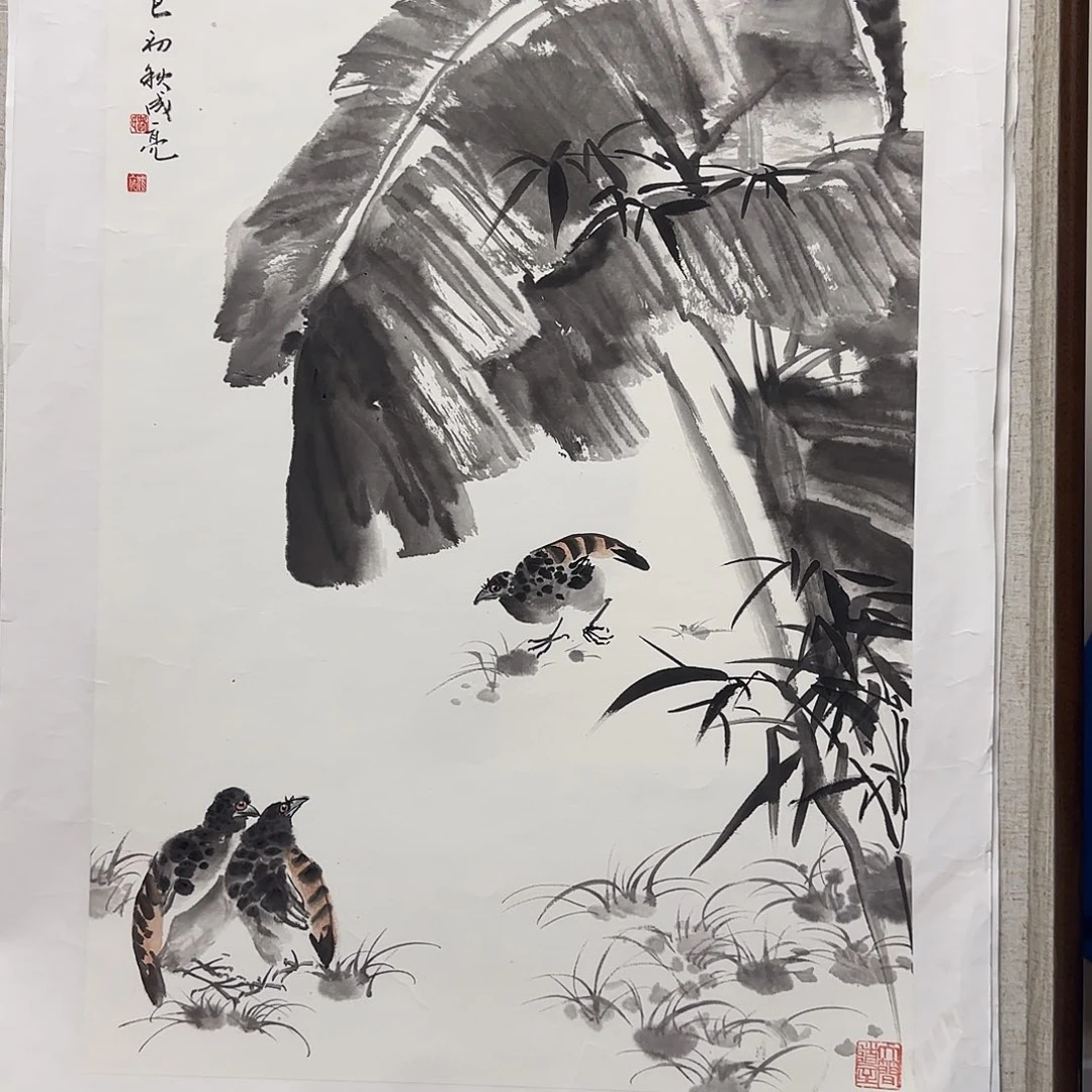 华***材国画春手工国画作品