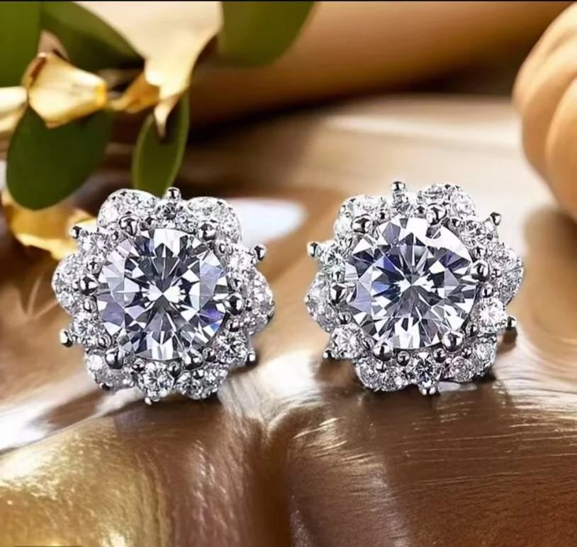 【南非之星】0.5CT 爱莎公主耳钉