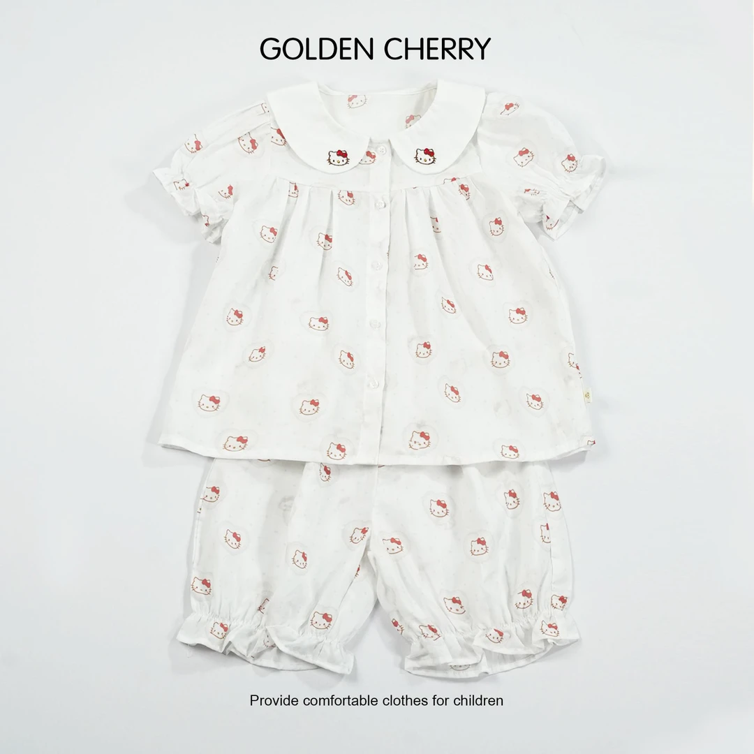 【金樱桃Golden cherry】小童小动物娃娃领洋气百搭套装JYT2272