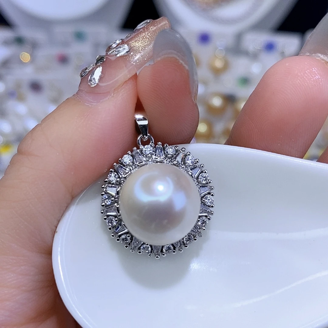 颈饰合金淡水珍珠