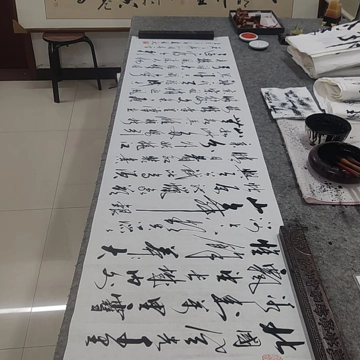 书法书法协会作品沁园春雪赠送一副清风明月一壶酒