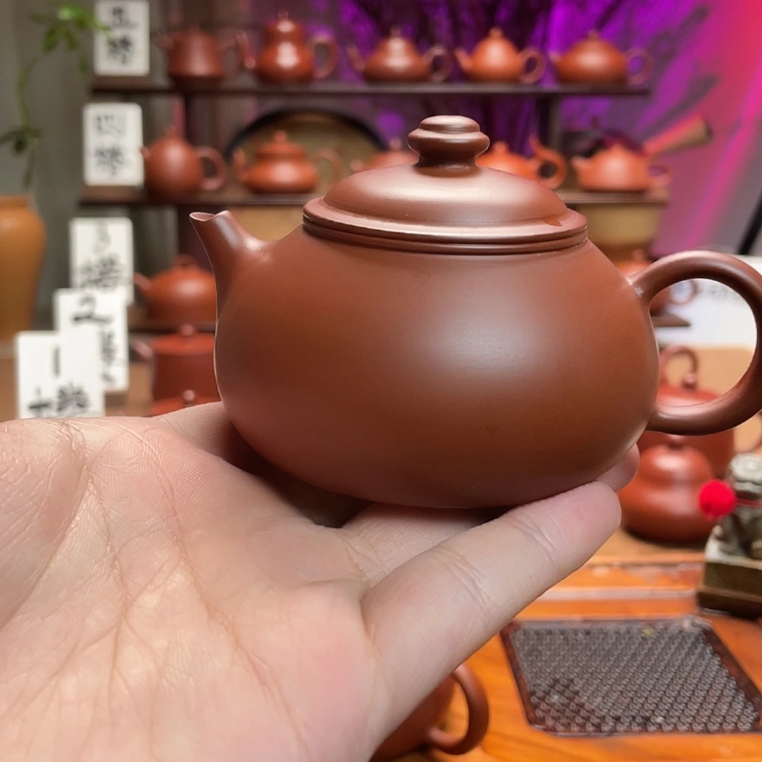 紫砂茶壶笑**云寒江手拉壶