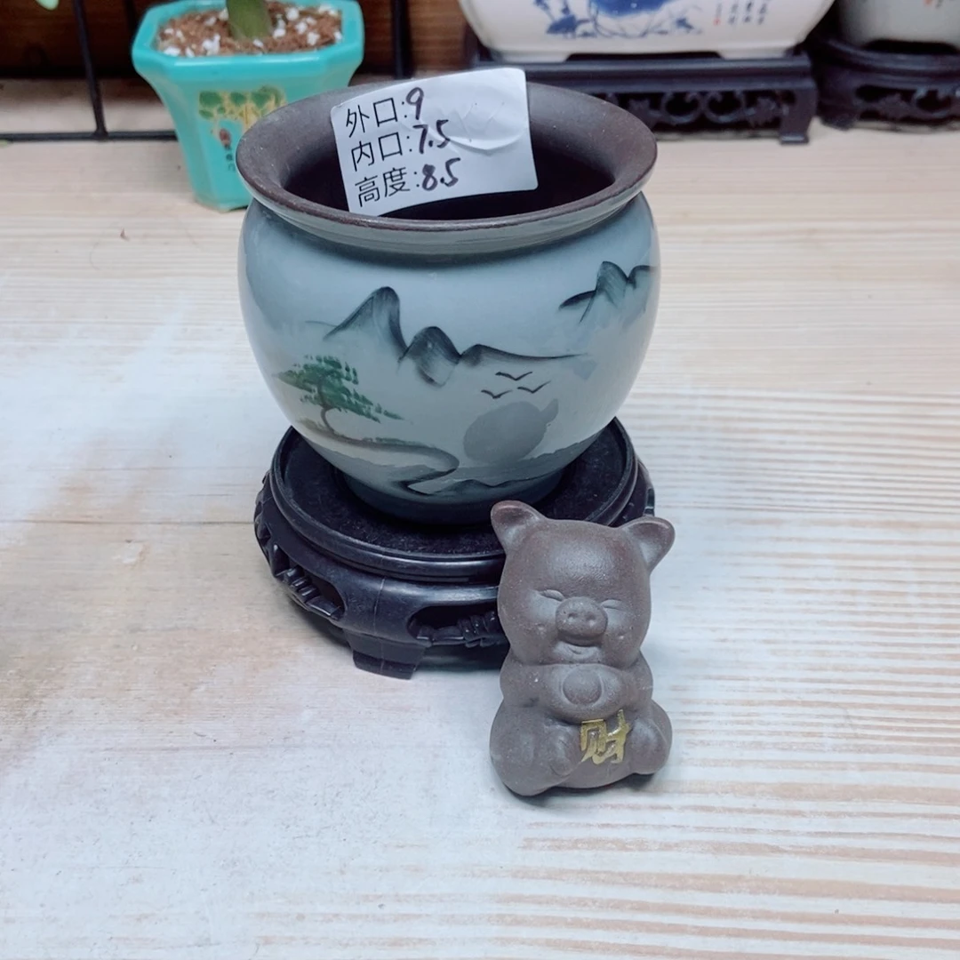 瓷片陶瓷花盆陶瓷艺术