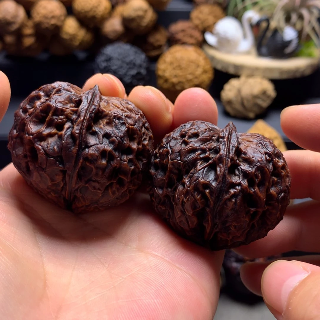 文玩核桃把件聚宝金蟾43