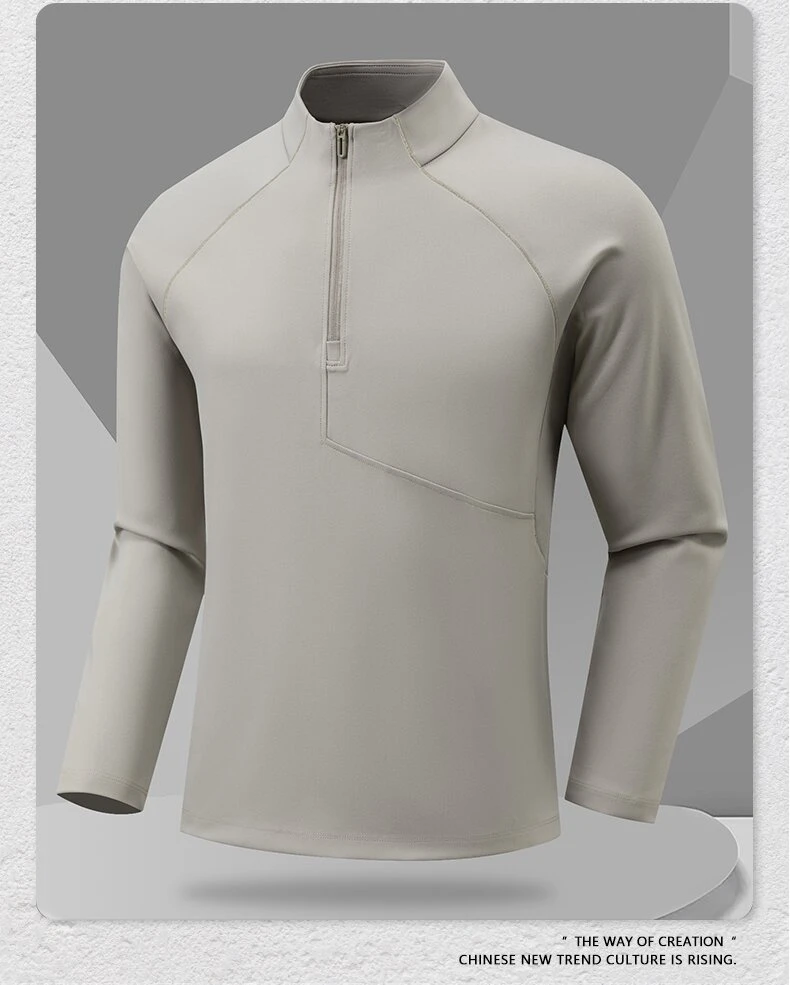 迪平替 城市机能系列 3D立裁 25秋新品半拉链速干透气户外长袖811