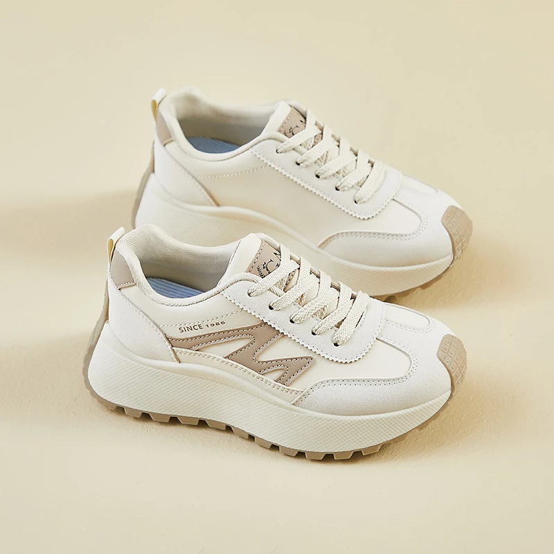 【商超撤柜】厚底增高阿甘鞋女2025春季新款百搭简约学生透气舒适运