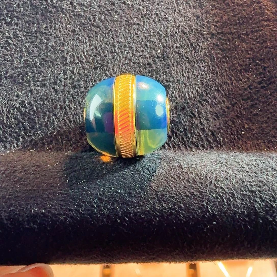 琥珀银S925镀金镶嵌颈饰墨西哥