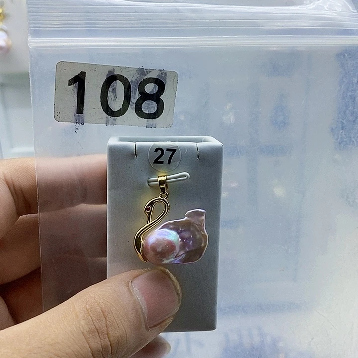 颈饰合金淡水珍珠