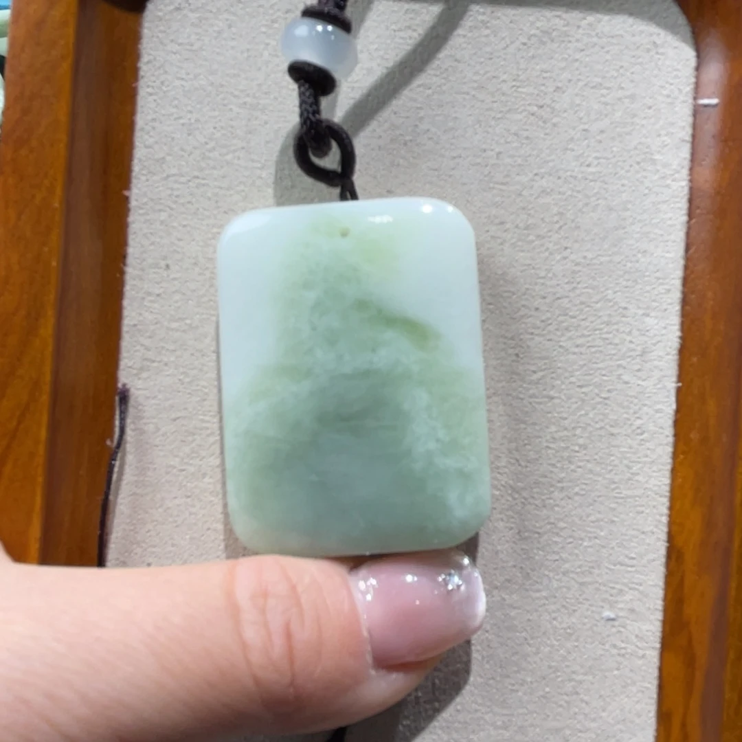 蓝田玉（蛇纹石化大理石玉）颈饰未镶嵌﹏****调