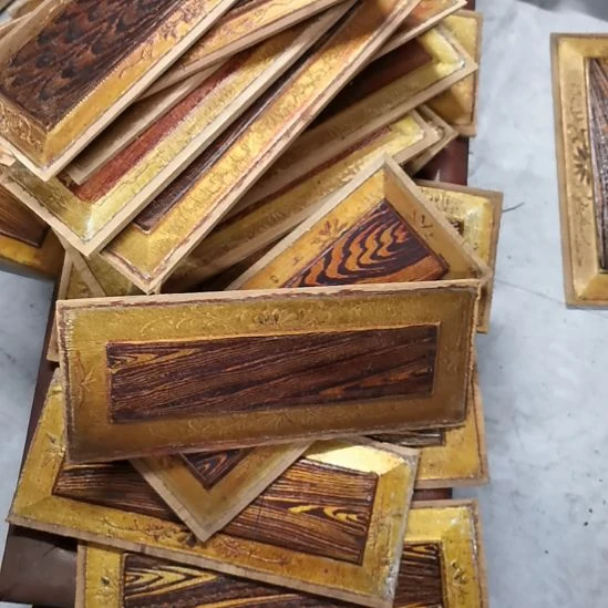 藏***码香榧木老木雕花版五十片